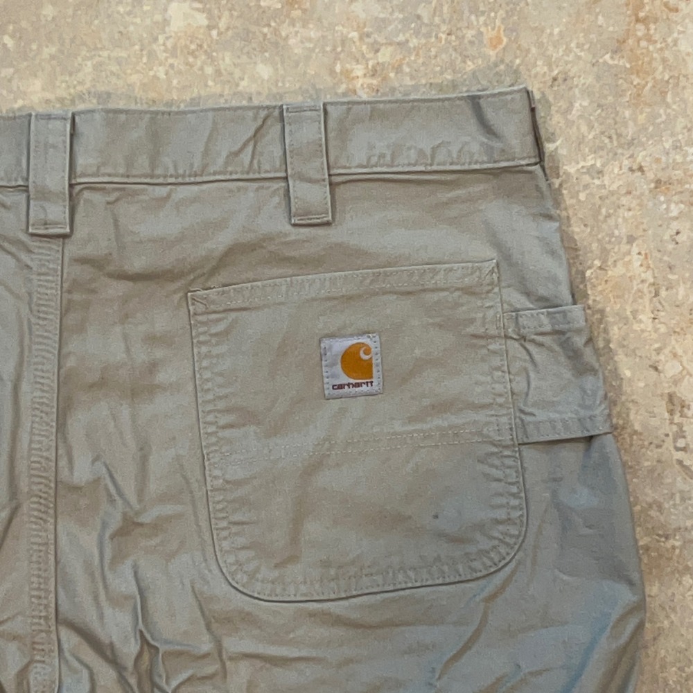 Carhartt Loose Fit‎ Canvas Utility Work Short Mens 40x10 Tan Original Fit Cargo
